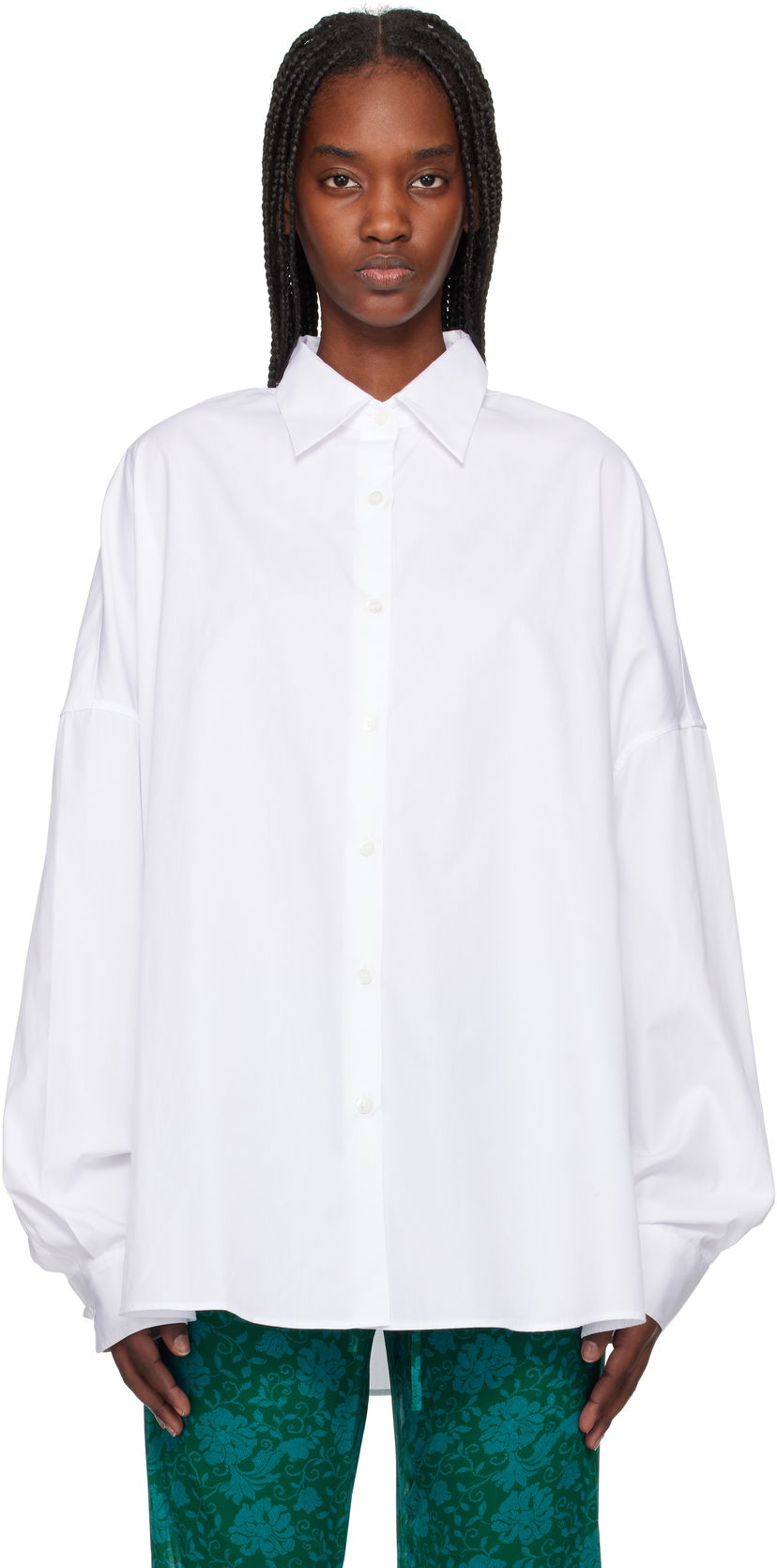Košulja Dries Van Noten Dries Van Noten Cotton Poplin Shirt Bijela | 251-010700-1466