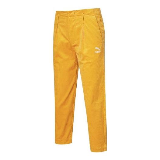 Hlače Puma Corduroy Woven Pants Žuta | 534967-37