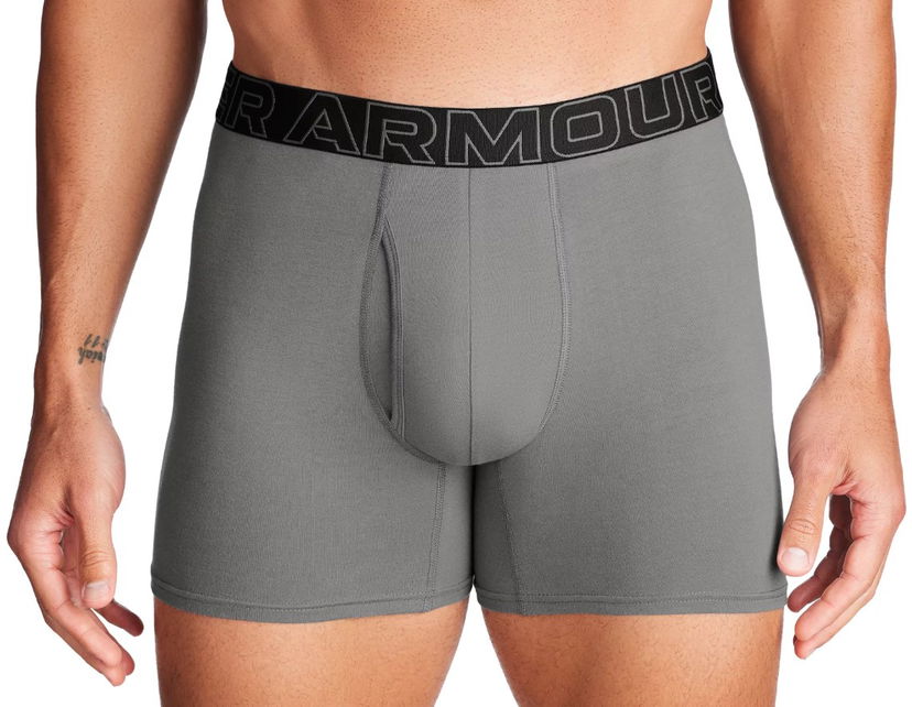 Bokserice Under Armour Perf Cotton 6in-GRN Siva | 1383889-709