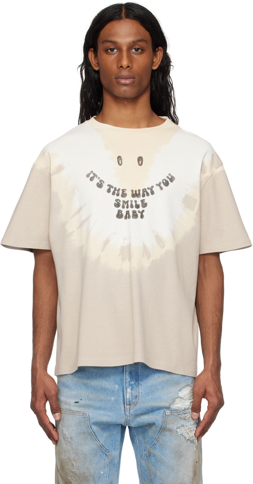 Majica kratkih rukava Maison Margiela MM6 Maison Margiela Tie-Dyed T-Shirt Bež | SH2GC0025 M20110