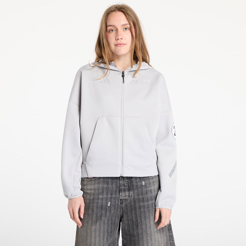 Dukserice adidas Performance Mercedes Hoodie Siva | JW3474