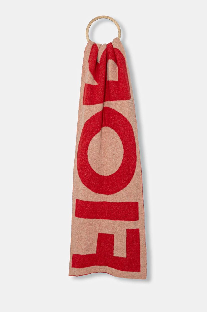 Šal Fiorucci Alpaca Blend Knitted Scarf Crvena | U01FPASC213KN10RD01