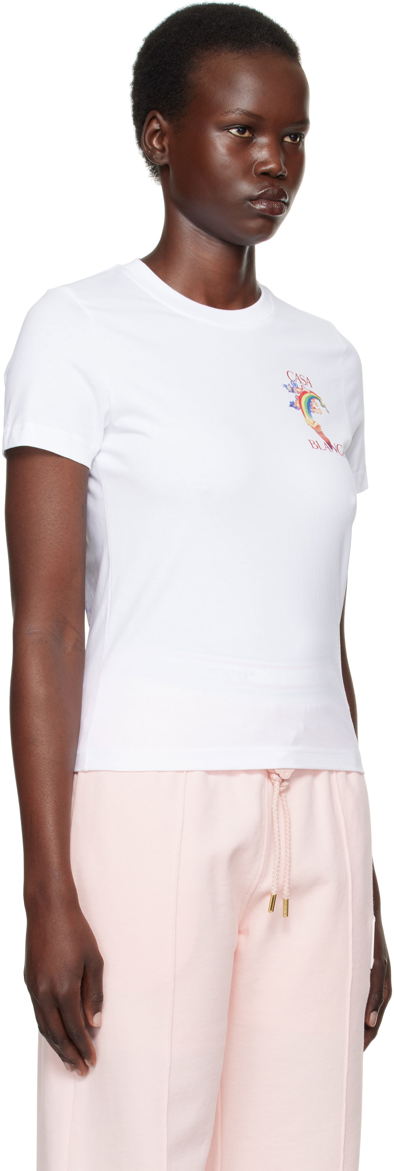 Majica kratkih rukava Casablanca Nature Teacher Graphic T-Shirt Bijela | WPS25-JTS-020-02, 1