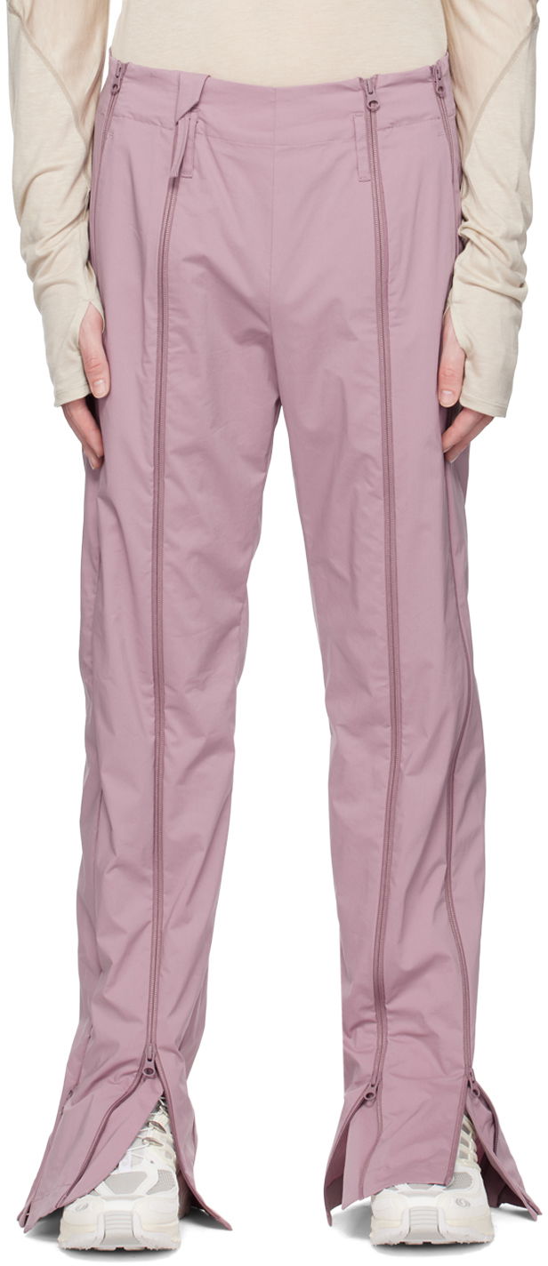 Hlače Post Archive Faction (PAF) Zip Detail Straight Leg Trousers Ljubičasta | 5.0+ BTPC-LV