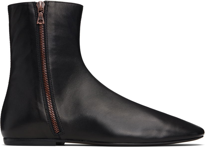 Tenisice i cipele Dries Van Noten Dries Van Noten Leather Sock Boots Crna | 252-021709-112