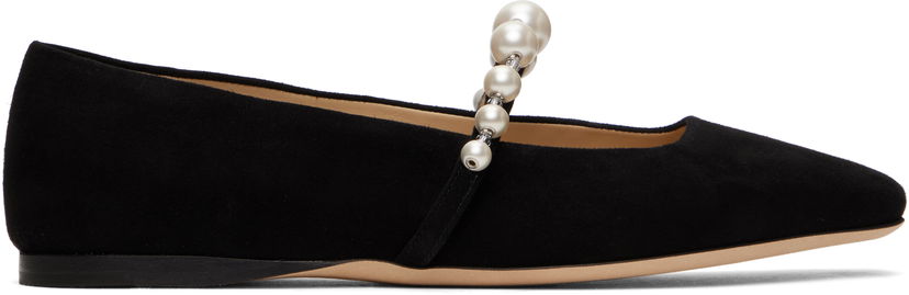 Dodaci Jimmy Choo Jimmy Choo Ade Pearl Ballerina Flats Crna | ADE FLAT SZR