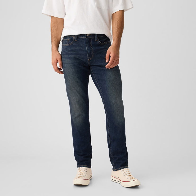 Jeans GAP Denim Pants Slim Dark Wash Tamnoplava | 728688-00