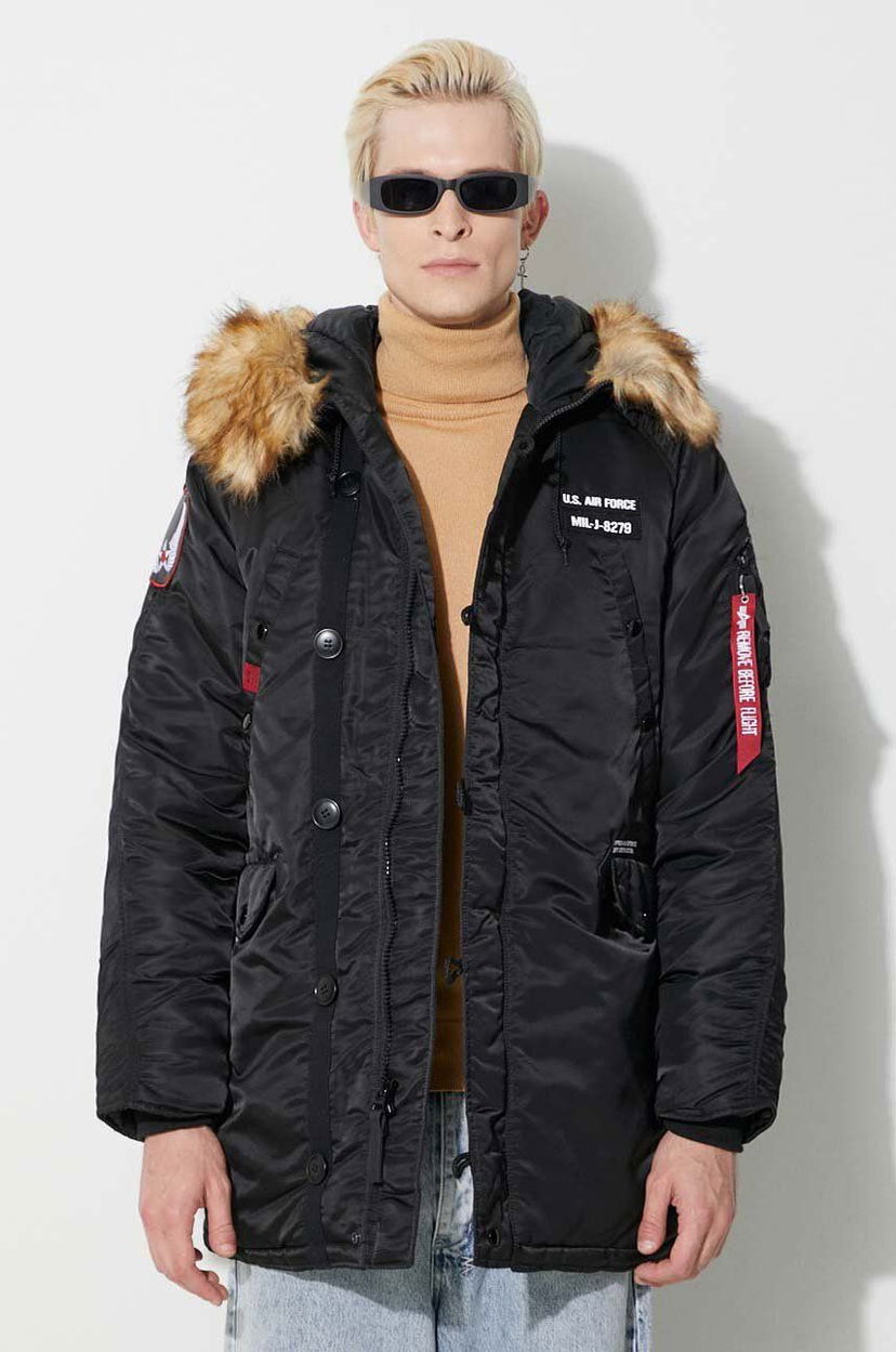 Parka Alpha Industries N3B Airborne Parka Crna | 188141.03