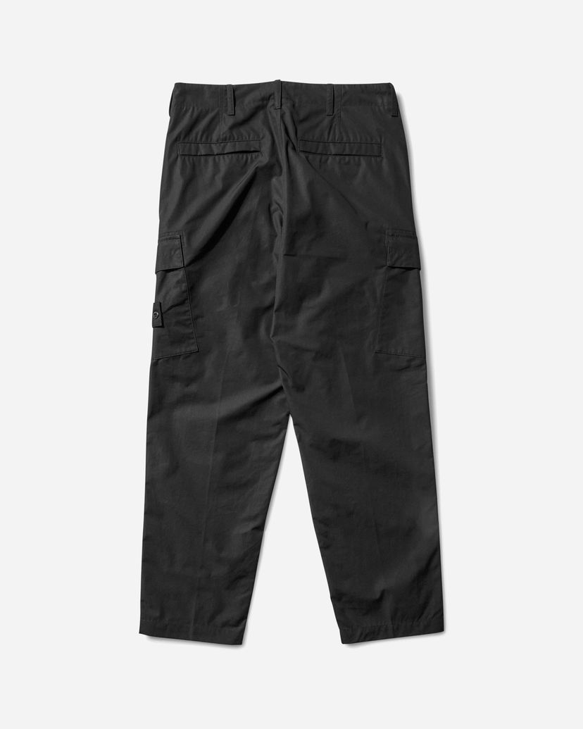 Cargo hlače Stone Island Ghost Cotton Canvas Cargo Pants Crna | K2S15-3100019-S00F1 V0029