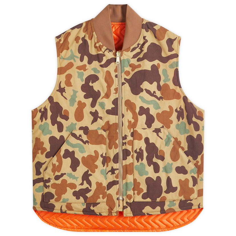Prsluk BEAMS Beams Plus Work Puffer Vest Smeđa | 3806-0113-791-24