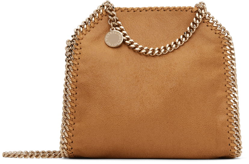 Ručna torbica Stella McCartney Stella McCartney Falabella Tiny Chain Bag Smeđa | 391698WP0404