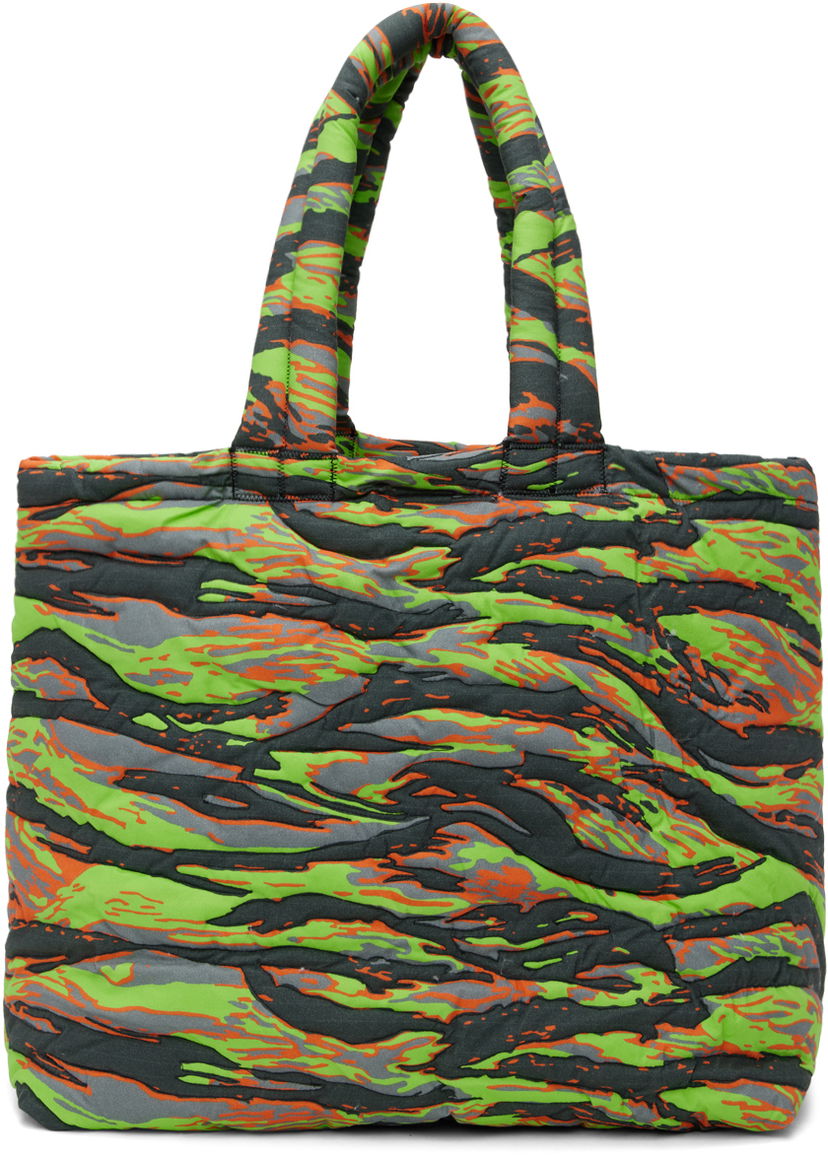 Tote bag ERL Medium Camo Print Tote Bag Zelena | ERL06K021