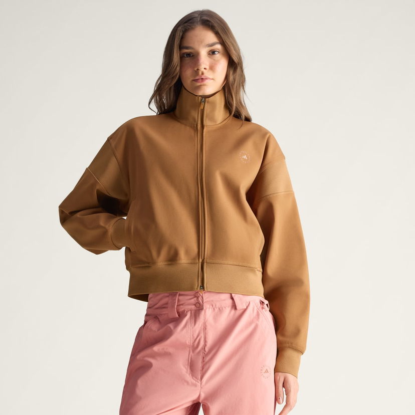 Jakna adidas Performance adidas by Stella McCartney Knitted Jacket Smeđa | JX6782