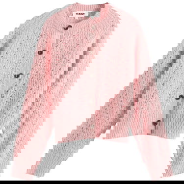 Džemper YMC Foxtail Knitted Cardigan Ružičasta | Q8WMC-60, 0