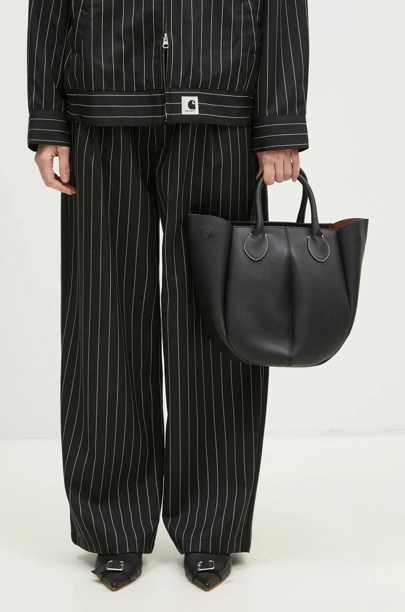 Ručna torbica JW Anderson Small Punch Tote Bag Crna | HB0680.LA0250.999