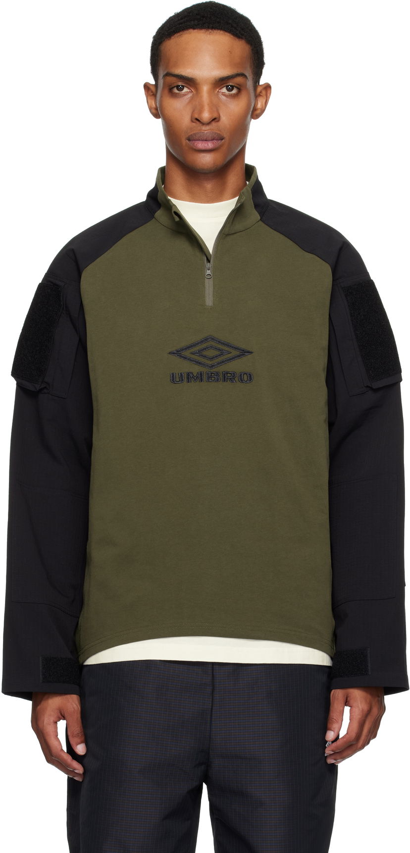 Dukserice Umbro Umbro Tactical Half Zip Sweatshirt Zelena | UBMW0254JY68
