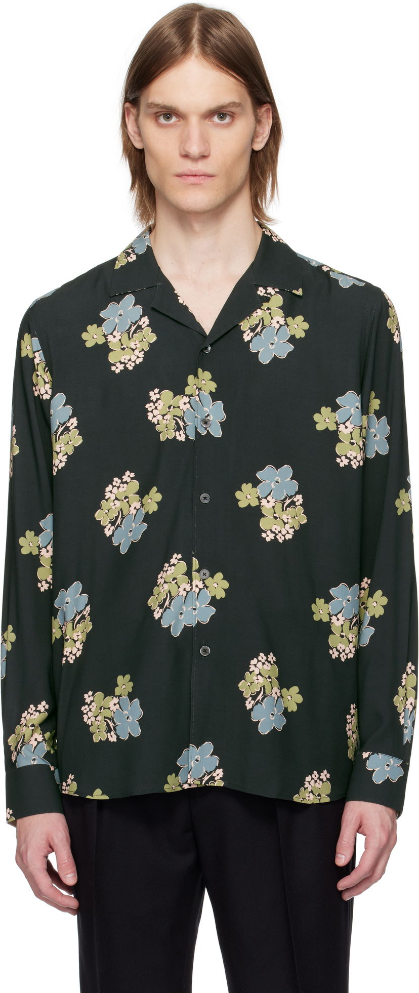 Košulja Paul Smith Paul Smith Floral Print Shirt Zelena | M1R-387Z-P02578-49