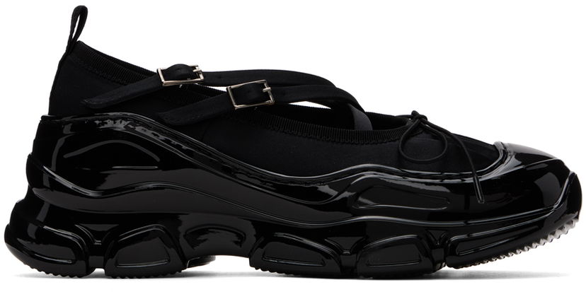 Njega cipela Simone Rocha Simone Rocha Classic Criss Cross Tracker Ballerinas Crna | HT19 0755