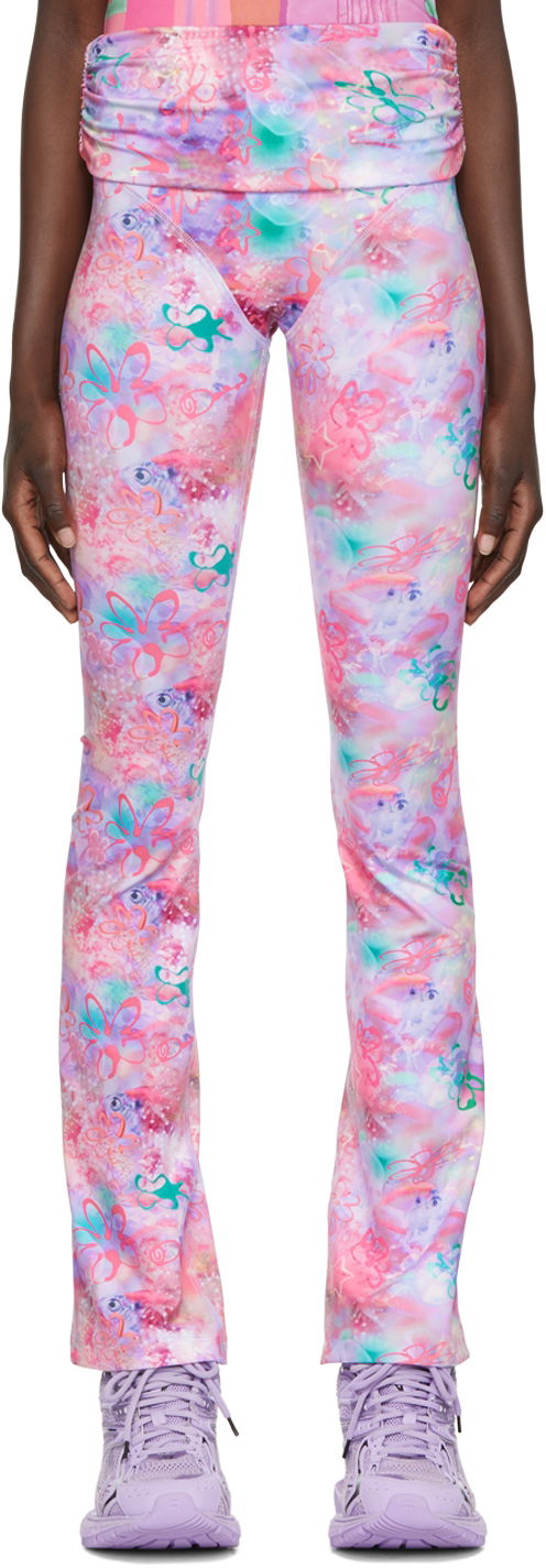 Hlače Collina Strada Collina Strada Sport Printed Pants Ružičasta | XX6406