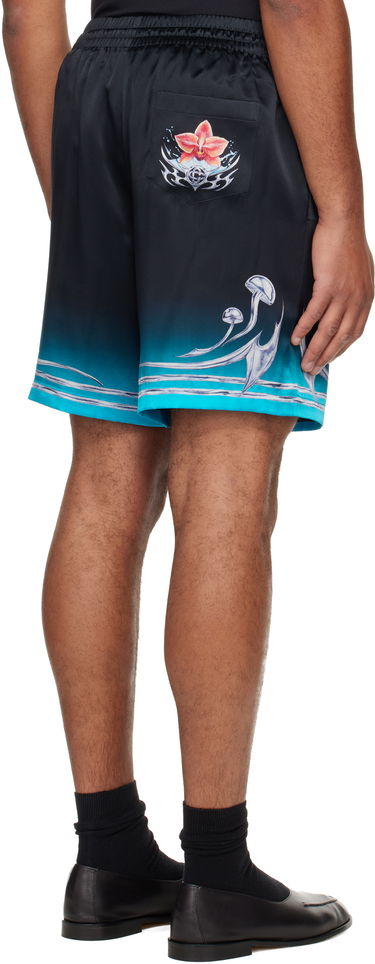 Kratke hlače Casablanca Blades Silk Satin Shorts Višebojno | M-AW25-TR-012-04, 2
