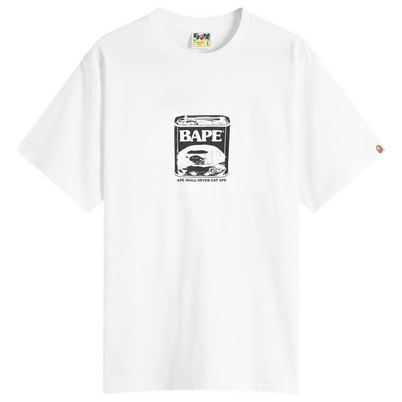 Majica kratkih rukava BAPE A Bathing Ape Can Food T-Shirt Bijela | 001TEL801336M-WHT