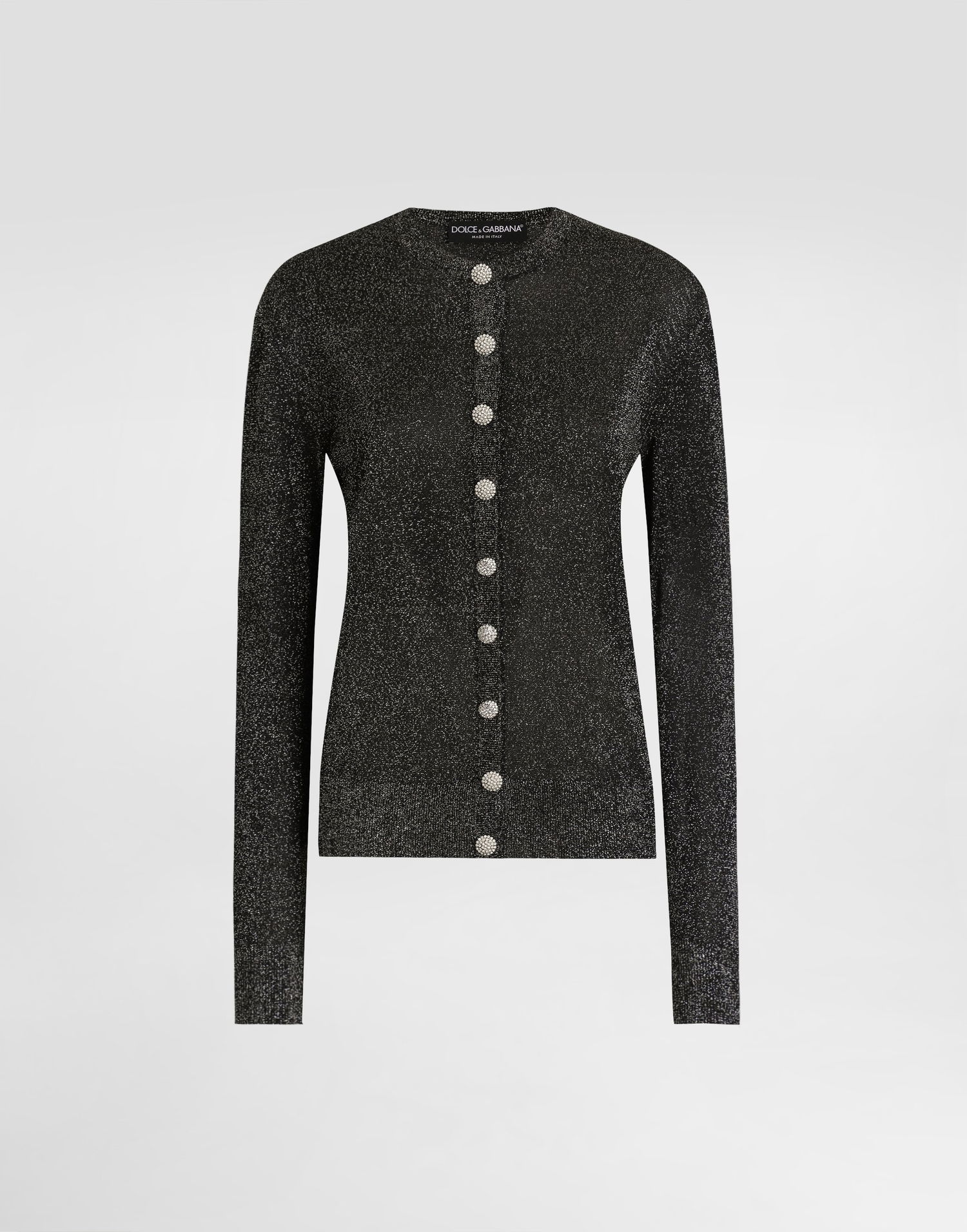 Džemper Dolce & Gabbana Dolce & Gabbana Metallic Viscose Cardigan Crna | FXVCXTJGMCES8001, 0