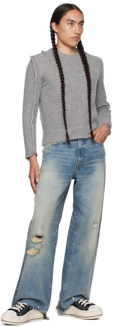 Džemper R13 R13 Flat Sleeve Sweater Siva | R13WY169-Y003A, 3