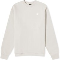 Dukserice New Balance Linear Heritage Brushed Back Fleece Crewneck Moonrock Siva | WT33532-MNK, 1