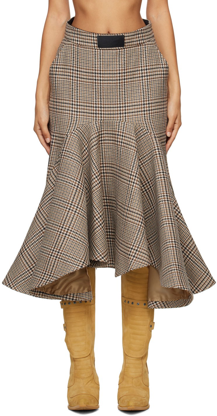 Suknja VETEMENTS Godet Midi Skirt Bež | WA65SK750S
