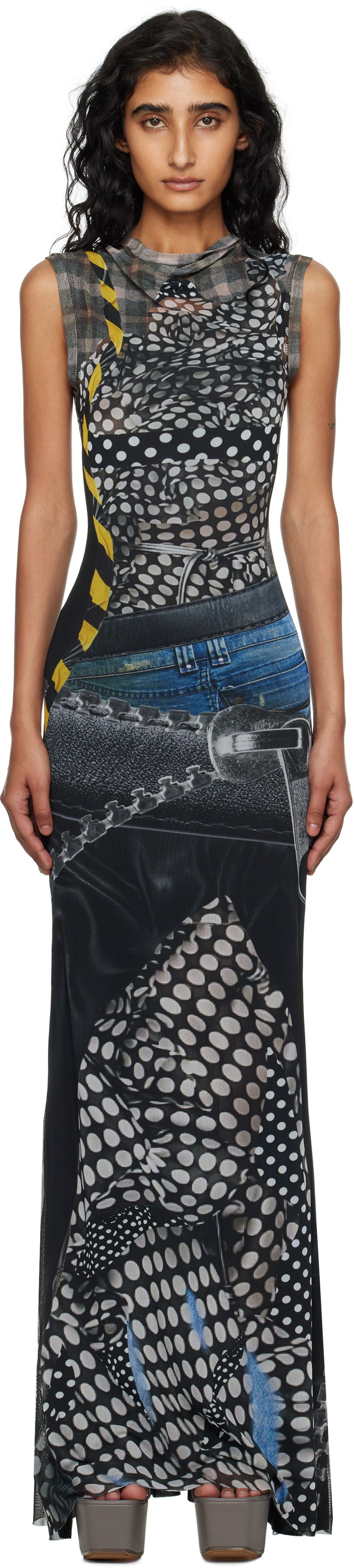 Haljina Ottolinger Ottolinger Mesh Maxi Dress Višebojno | 101-500301-03