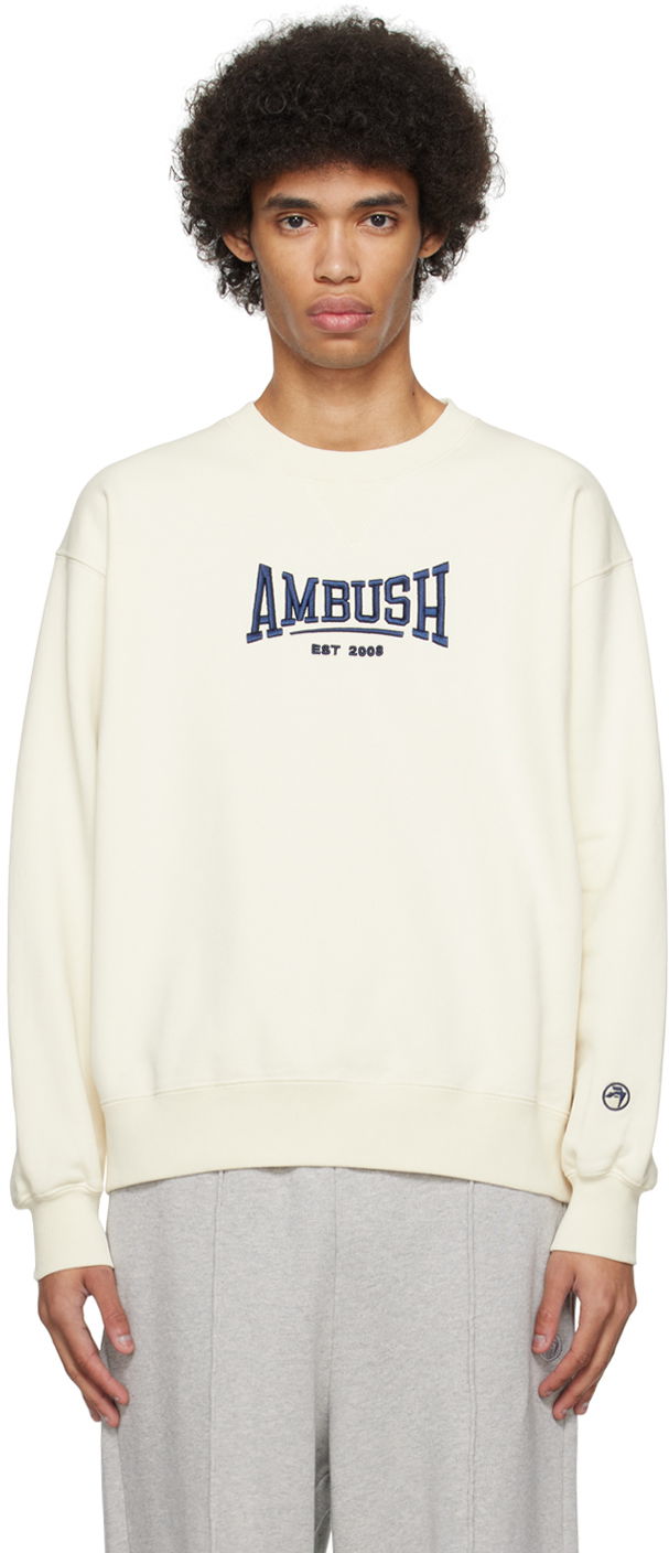 Dukserice Ambush Embroidered Sweatshirt Bež | BMBA001S24FLE0013145