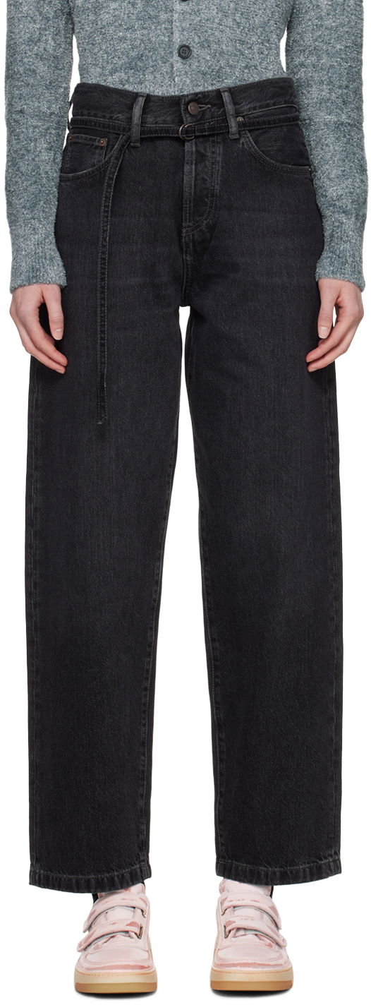Hlače Acne Studios 1991 Toj Jeans Crna | C00067-