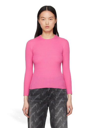 Džemper Balenciaga Wool Sweater Ružičasta | 696535 T1646