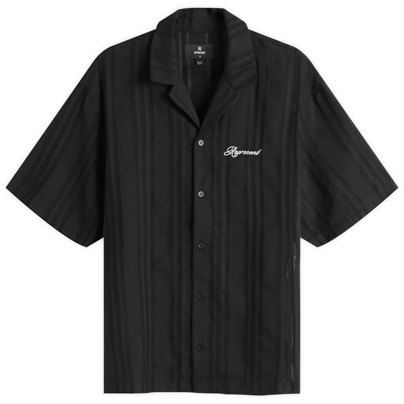 Košulja Represent Clo Embroidered Bowling Shirt Crna | MLM2967-01