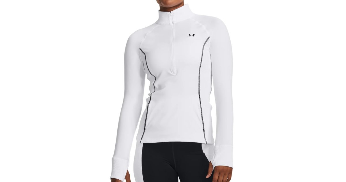 Odjeća Under Armour Train CW 1/2 Zip Bijela | 1379886-100, 1