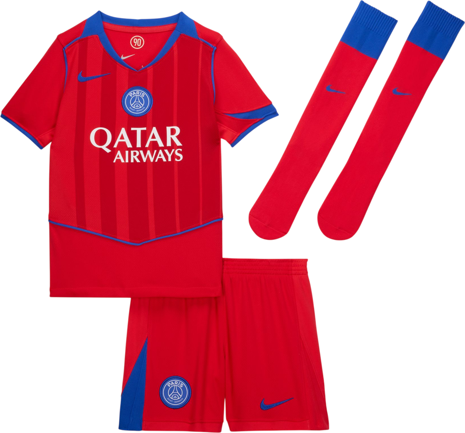 Trenerka Nike Dri-FIT Paris Saint-Germain Stadium 3rd Jersey Set 2025/26 Little Kids Crvena | hm4137-680, 0