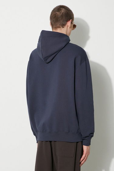 Dukserice WOOD WOOD Wood Wood Cass AA Moss Embroidery Hoodie Tamnoplava | 10285606.2424, 2