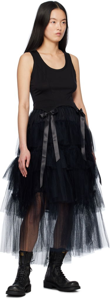 Majica bez rukava Simone Rocha Simone Rocha Bow Tail Tank Top Crna | 5222 0571, 3