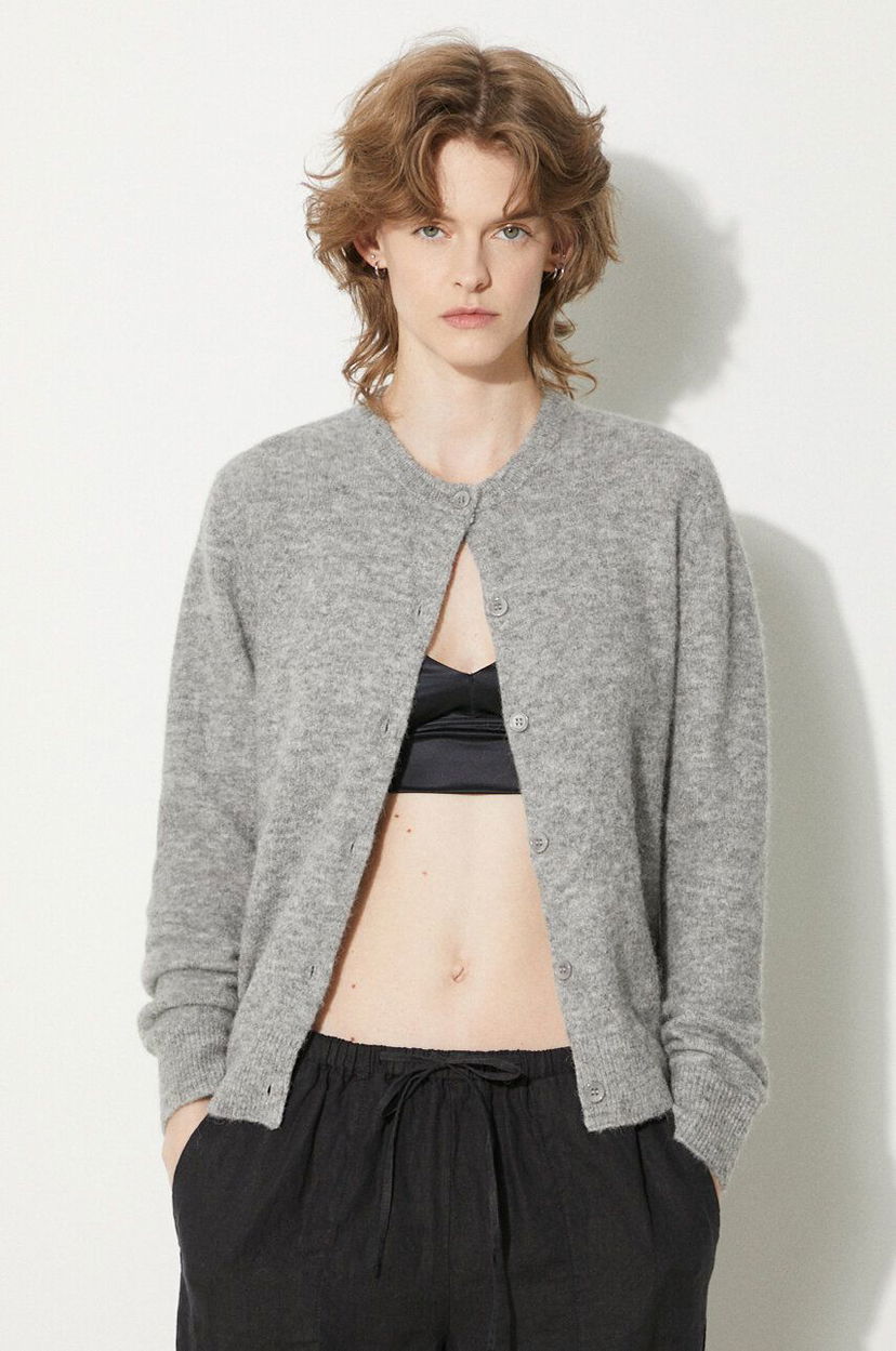 Džemper Samsoe Samsoe Wool Cardigan Siva | F16422744