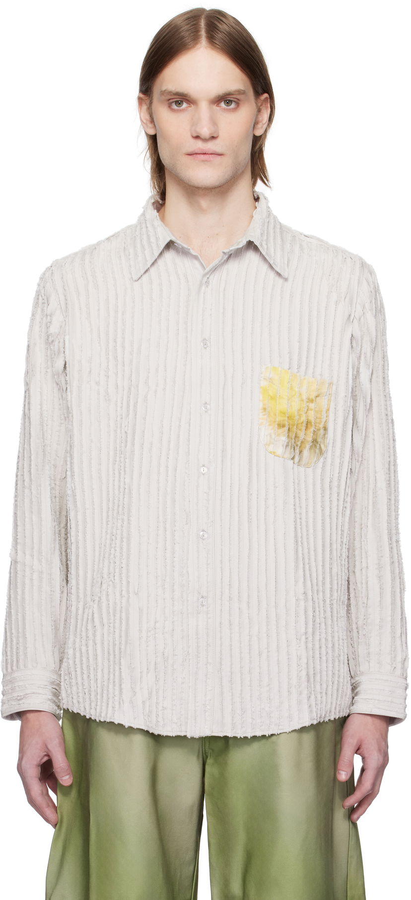 Košulja Collina Strada Collina Strada Flower Drip Convention Shirt Bijela | XX3690