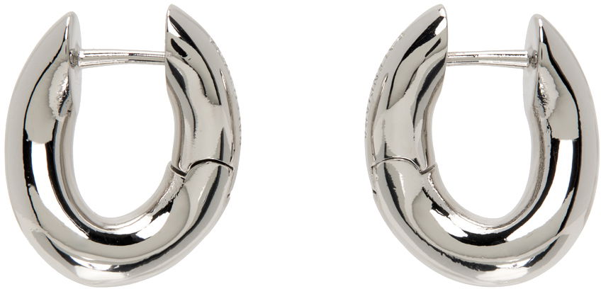 Naušnice Balenciaga Loop XXS Earrings Siva | 656263 TZ99S, 0