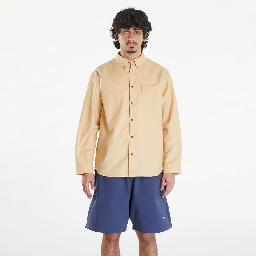 Košulja Nike Life Long-Sleeve Oxford Button-Down Shirt Sesame/ Sesame/ Sesame Bež | FN3125-252