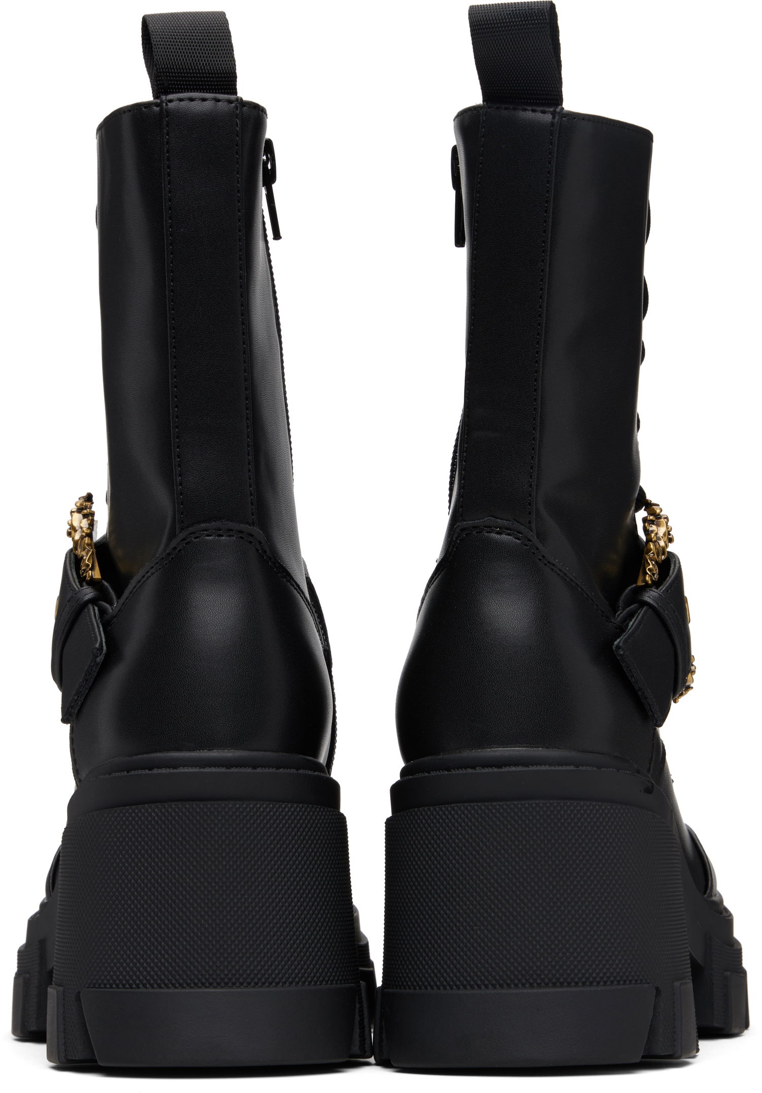 Tenisice i cipele Versace Versace Jeans Couture Baroque Buckle Drew Boots Crna | E79VA3S86_E71570, 1