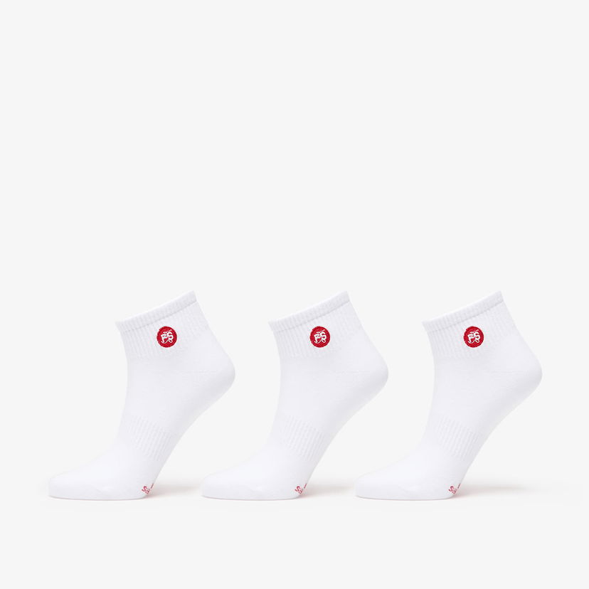 Čarape Footshop Ankle Socks 3-Pack White Bijela | FTSHP_373
