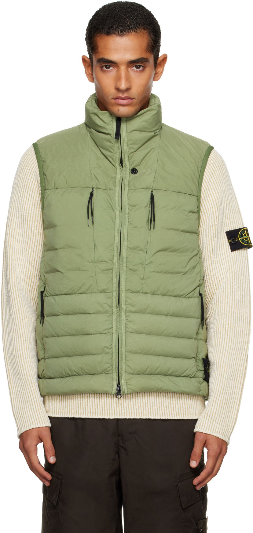 Prsluk Stone Island Stone Island Seamless Tunnel Nylon Down-TC Vest Zelena | K2S15 G100004 S0183
