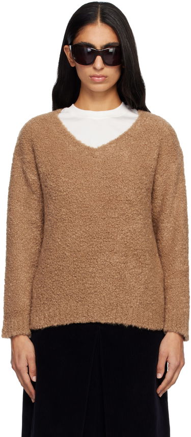 Džemper Max Mara Pantera Bouclé V-neck Sweater Smeđa | 2521366092600, 0