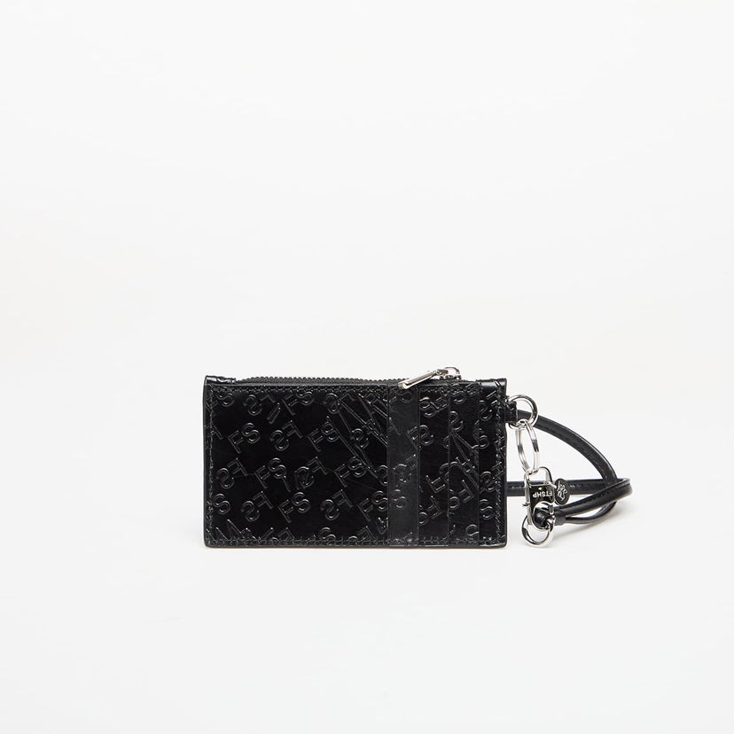 Novčanik Footshop FTSHP Leather Cardholder with Lanyard Crna | FTSHP_485