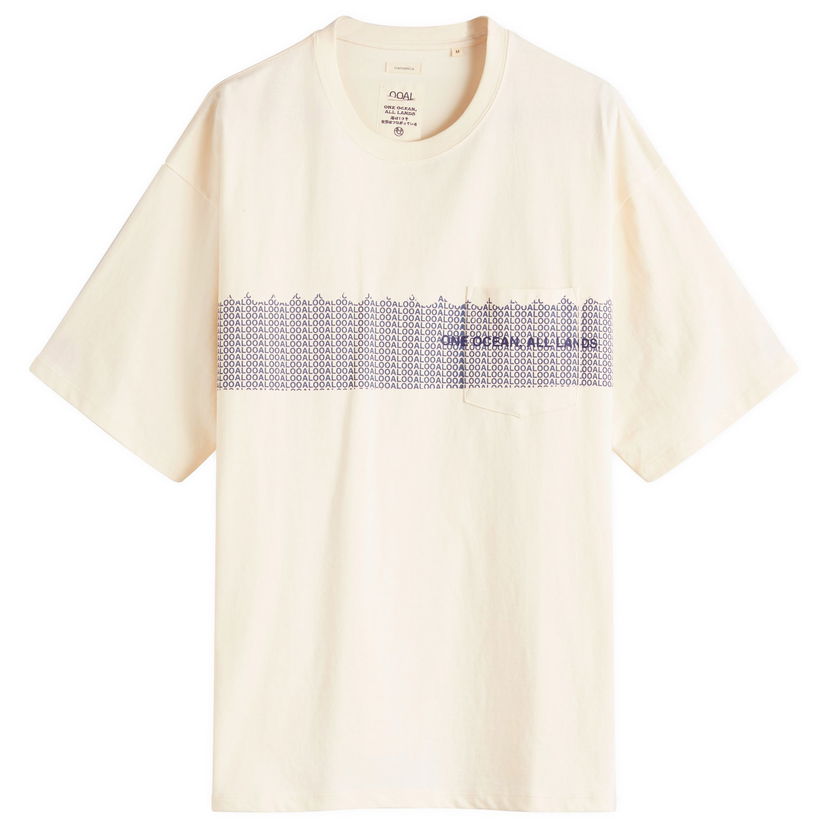 Majica kratkih rukava NANAMICA OOAL Graphic Pocket T-Shirt, Size Large Bež | S25SI021E-IV