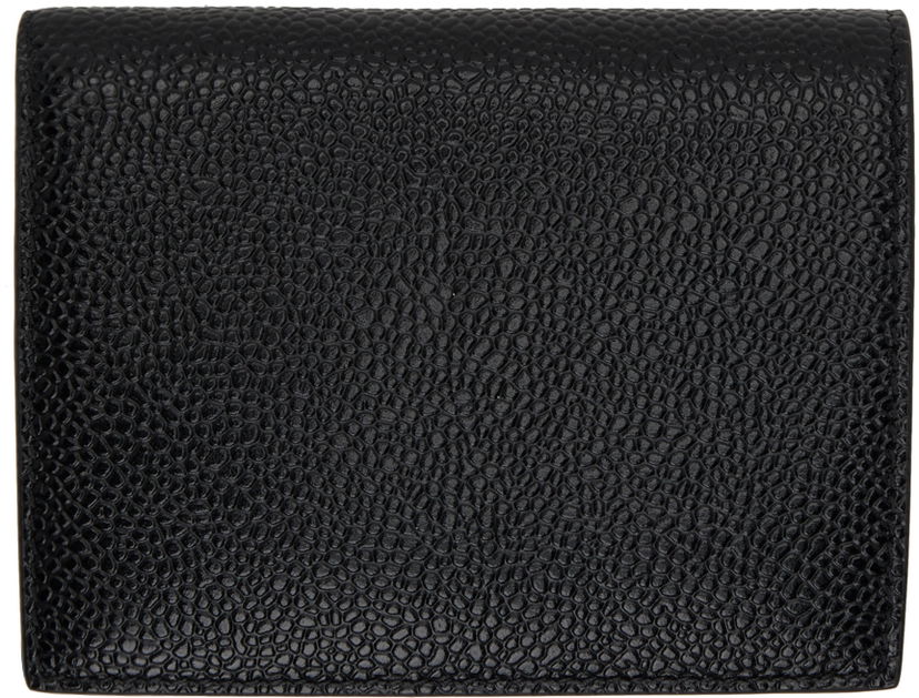 Novčanik Thom Browne Pebbled Leather Billfold Wallet Crna | MAW062A-00198