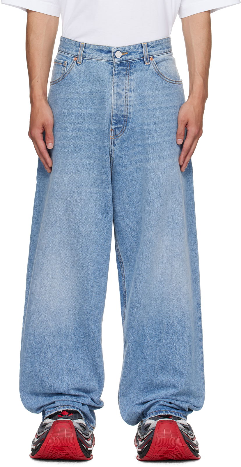 Jeans VETEMENTS Vetements Anarchy Reworked Jeans Plava | UH76DP120LB1
